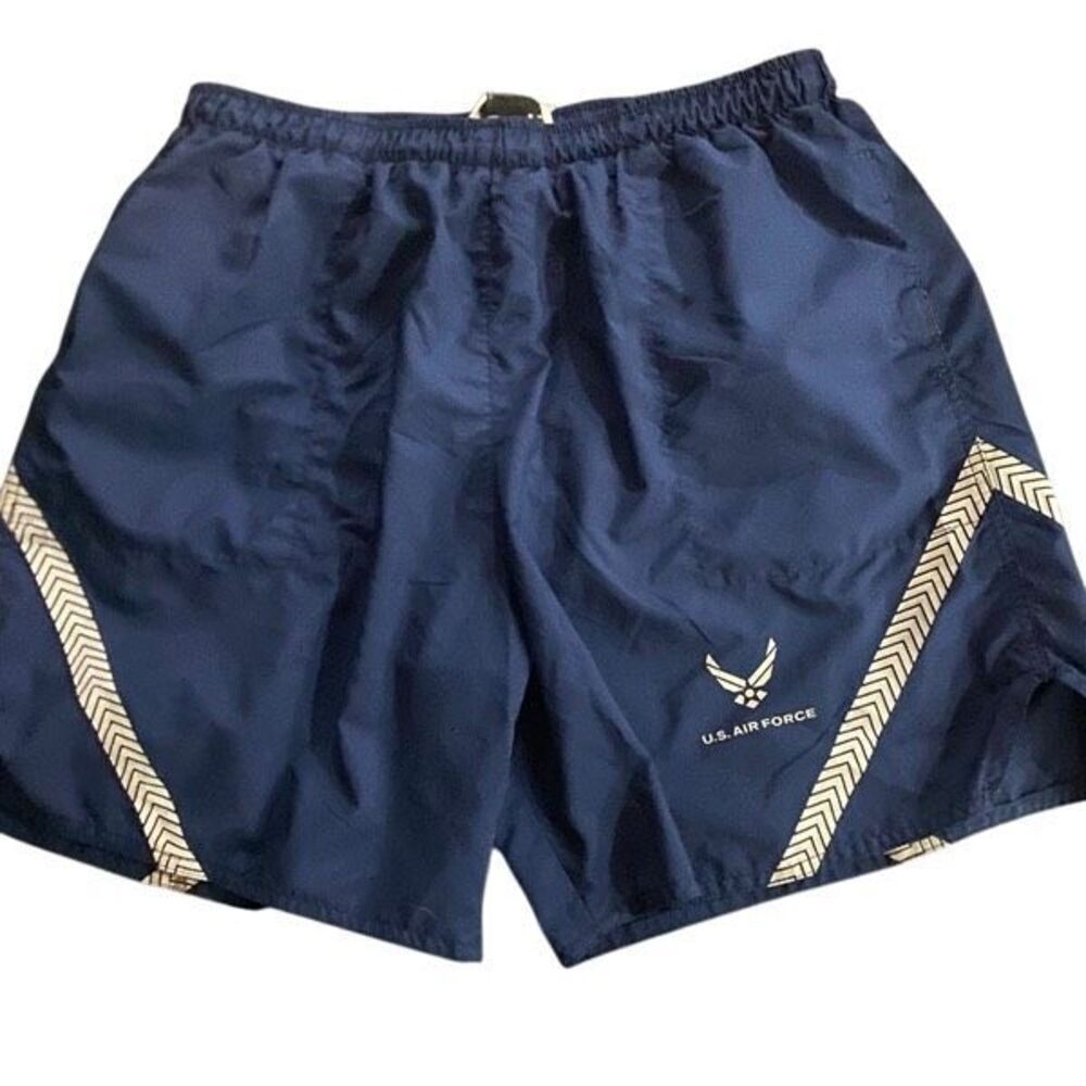 US Air Force swim trunks blue made in the USA standard issued